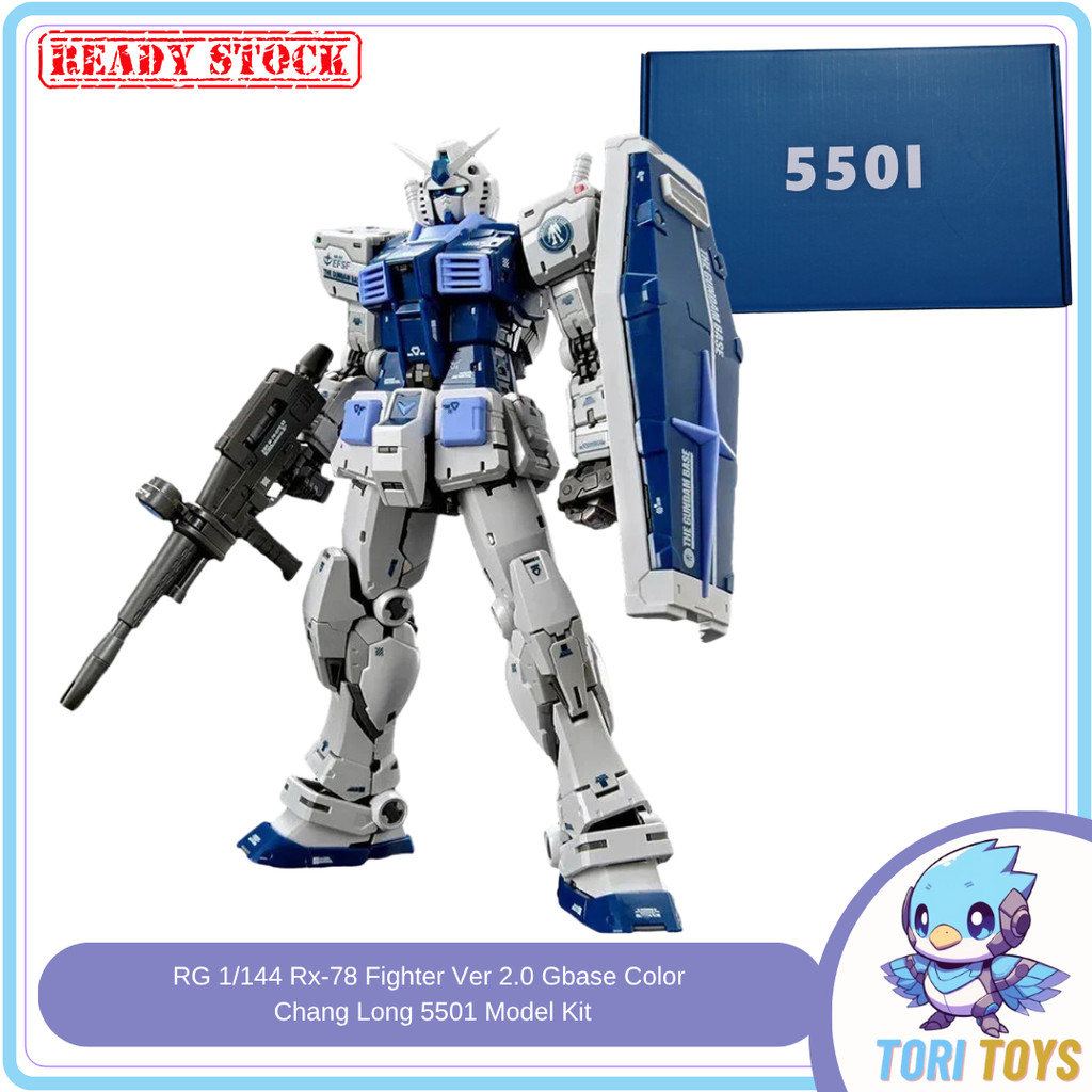 Jual RG 1/144 RX-78-2 Fighter Ver 2.0 G Base Color Blue Changlong 5501 ...