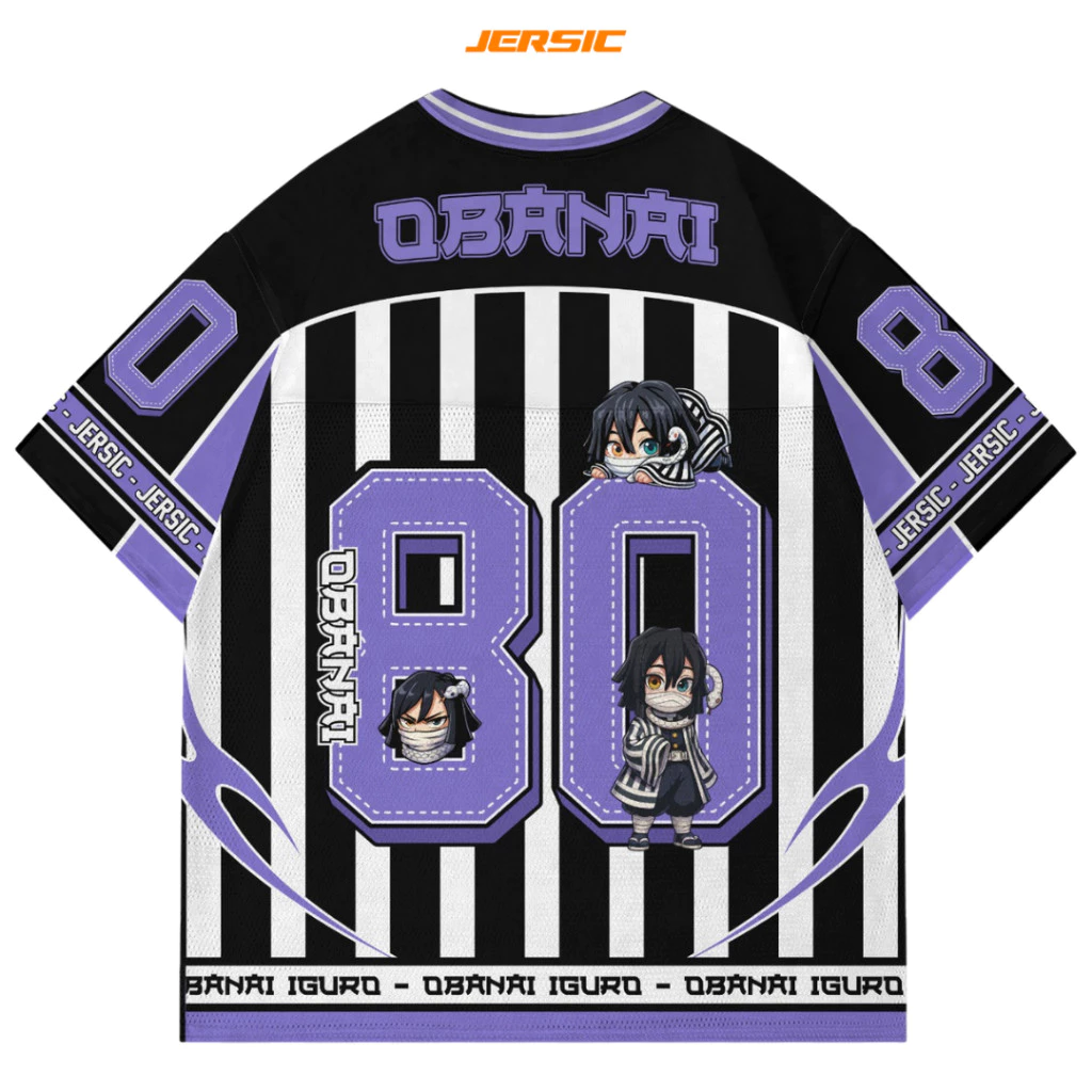 Jersey Obanai Kimetsu No Yaiba untuk Penggemar Anime Demon Slayer - Dapatkan Sekarang!