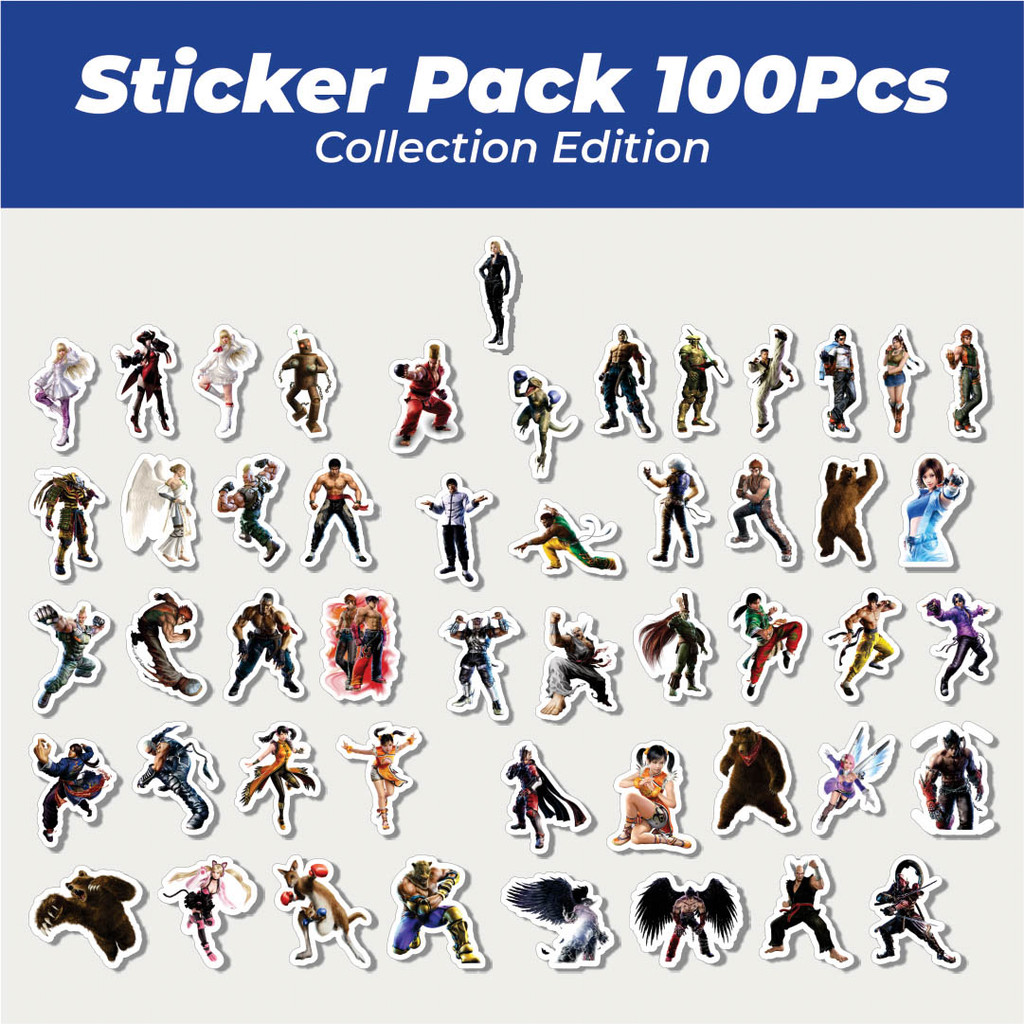 Jual Hot Stiker Game Series Tekken Character Mix 2 Lucu Anti Air ...