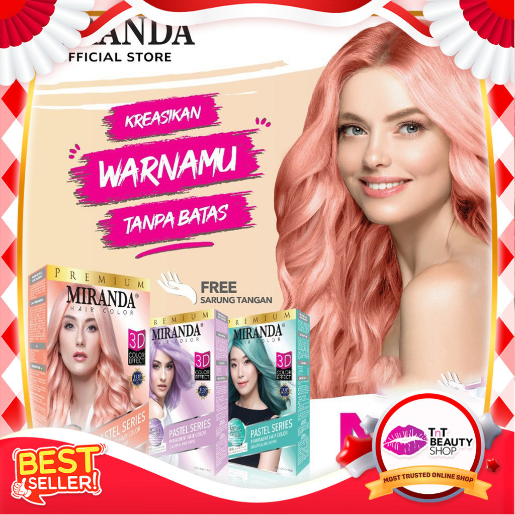 Jual Miranda Permanent Hair Color Pastel Series | Pewarna Rambut | Blue ...