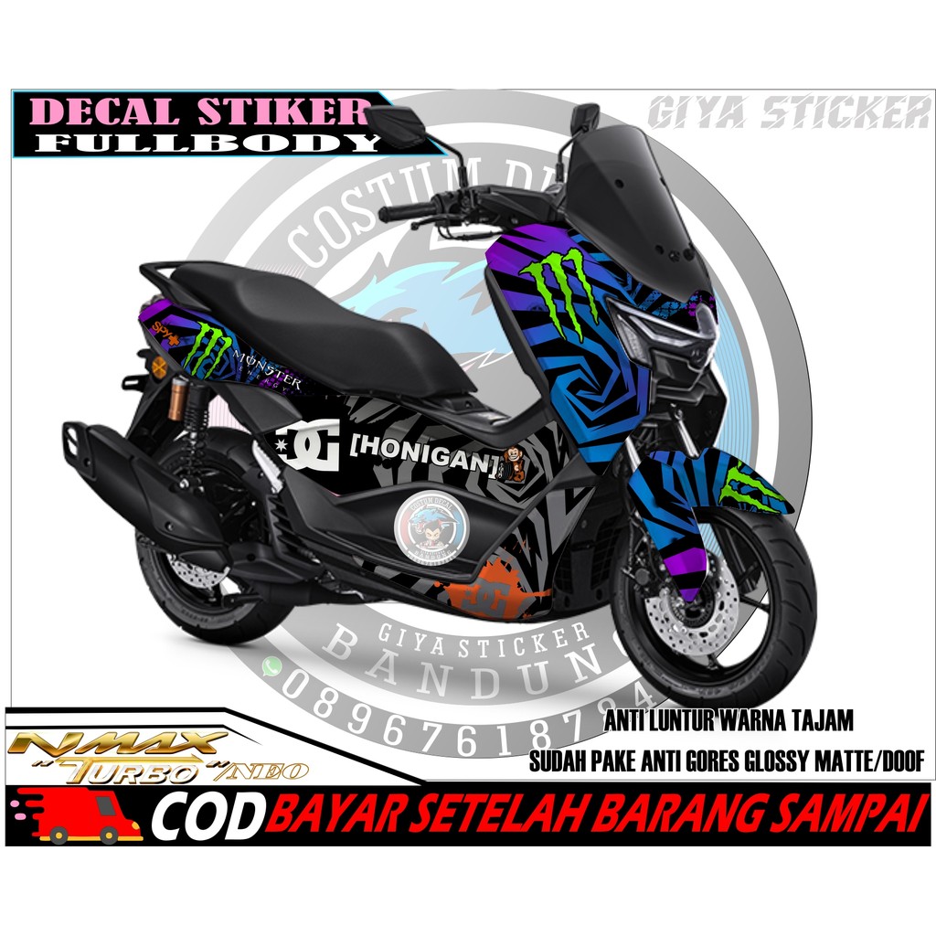 Jual STIKER DECAL YAMAHA NMAX TURBO / NEO FULLBODY VARIASI MOTOR COSTUM ...