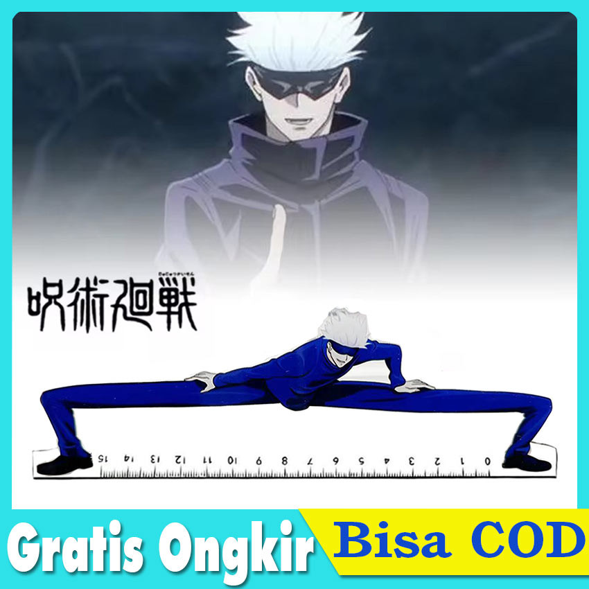 Jual 15Cm Jujutsu Kaisen Student Straight Ruler Gojo and Geto Japanese ...