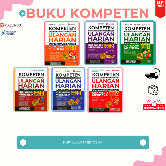Jual Buku Kompeten Ulangan Harian SD I Kurikulum Merdeka - KELAS 1 ...