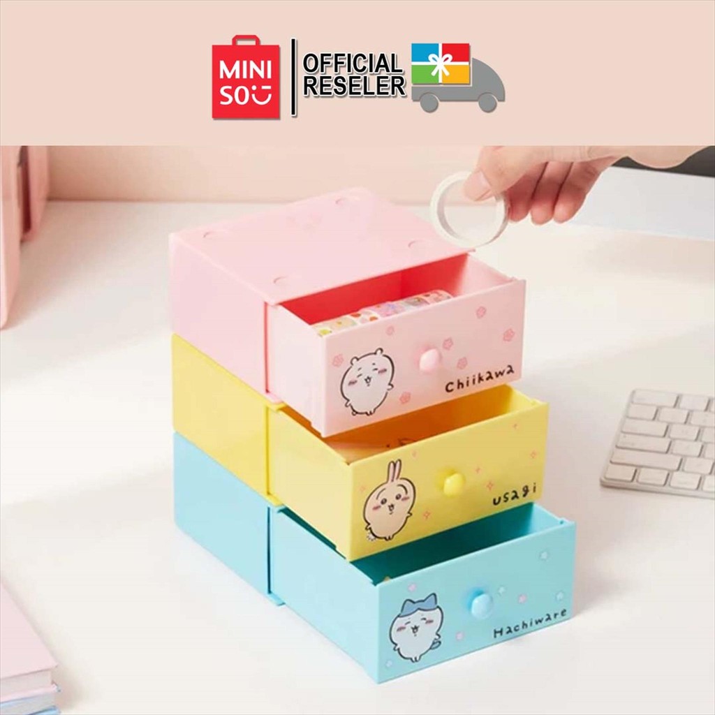 Jual MINISO x CHIIKAWA Collection Single Layer Drawer Organizer ...