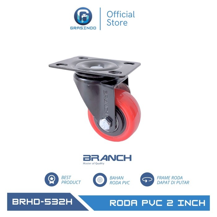 Jual Roda Nylon Pvc Heavy Duty 2 Inch HIDUP / Roda Trolley Branch 2 ...