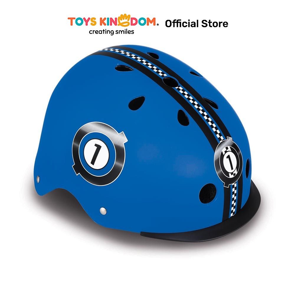 Casque Globber EVO Lights - XXS/XS 45-51 Cm - Bleu Marine - Avec éclairage LED Intégré