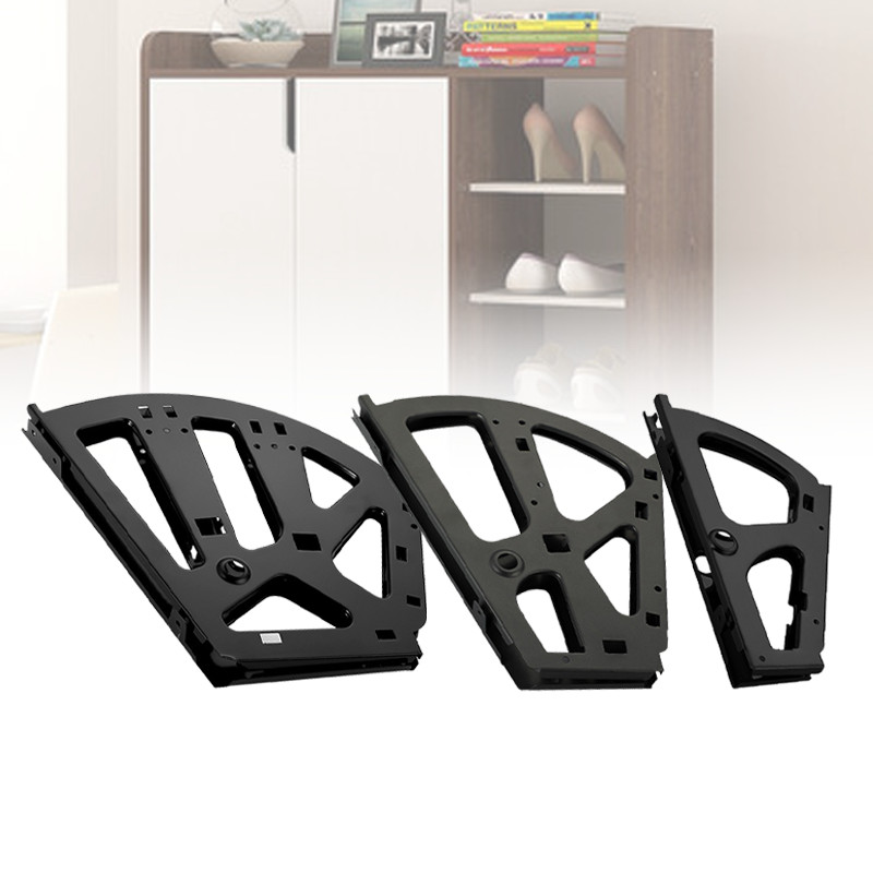 Jual 3/2/1 Tier Shoe Rack Bracket Hinges (2Pcs) - Steel Rotating ...