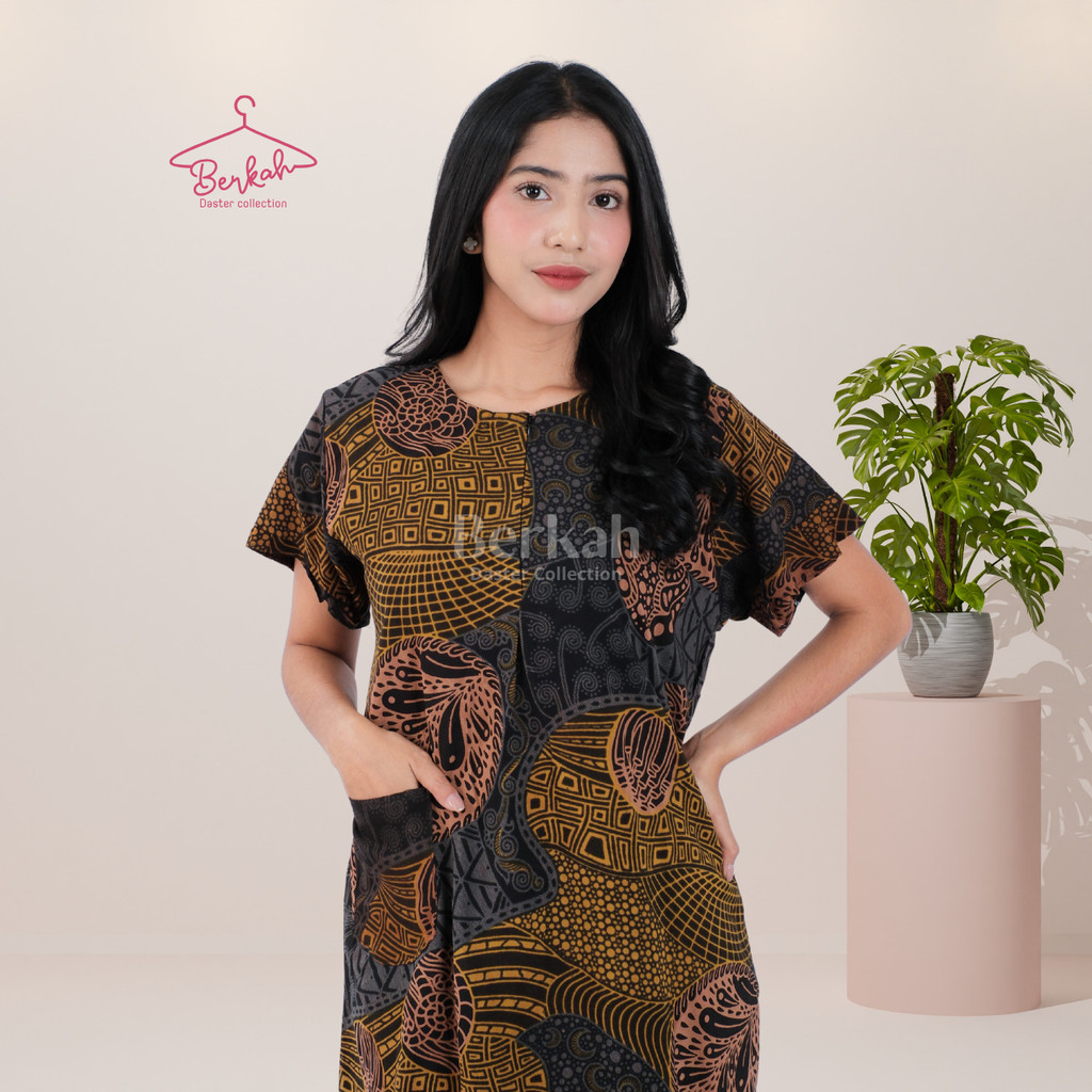 Daster Batik Rayon Busui Resleting Surya Teja