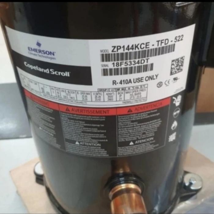 Jual Kompresor/Compressor Copeland Scroll 12 PK ZP144KCE-TFD-522 R410A ...