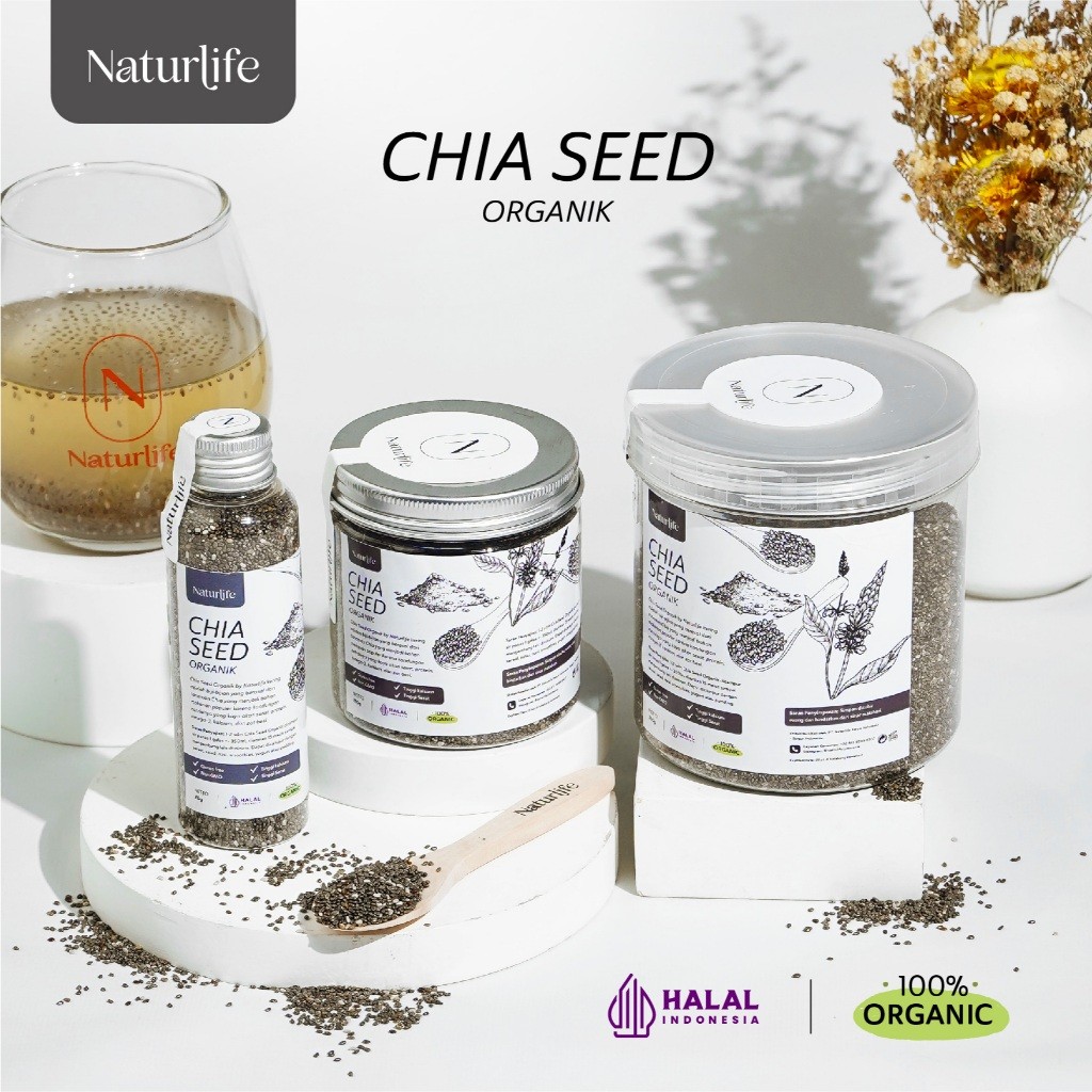 Jual CHIA SEEDS UNTUK DIET ORGANIC 1KG 500 GRAM 70 GRAM ORGANIK ORGANIC ...