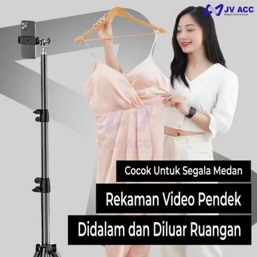 (ADA HOLDER) TRIPOD HP 2 1 M Tripod Kaki 3 Tripod Konten Live Shopee Tiktok