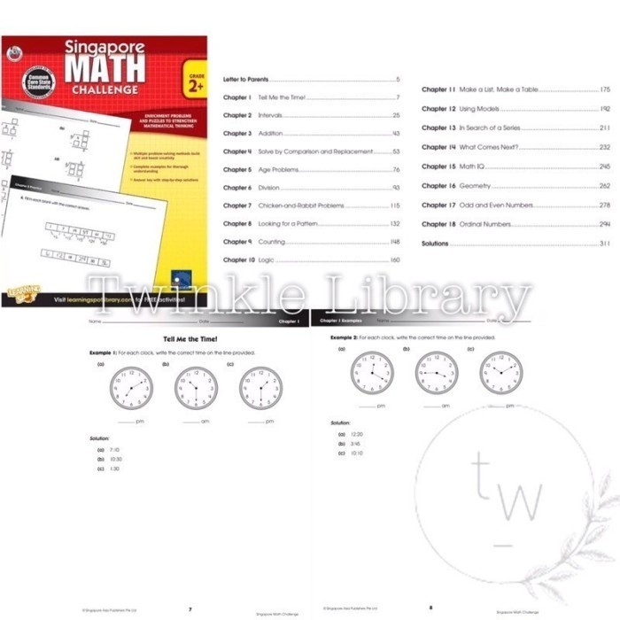 Jual BUKU CETAK Singapore MATH Challenge & Word Problems Grades 2+ 3+ 4 ...