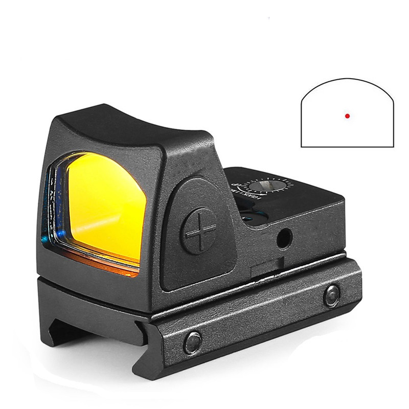 Jual Mini Red Dot Sight Glock Collimator Reflex Scope Fit 20mm Weaver ...