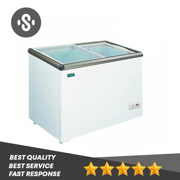 Jual RSA Sliding Flat Glass Freezer XS-200 / XS200 kaca datar 171 liter ...