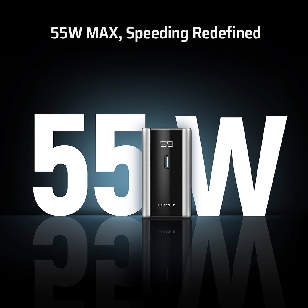 Cuktech 6 Power Bank 6000mAh 55W Type-C Fast Charging Mini Powerbank