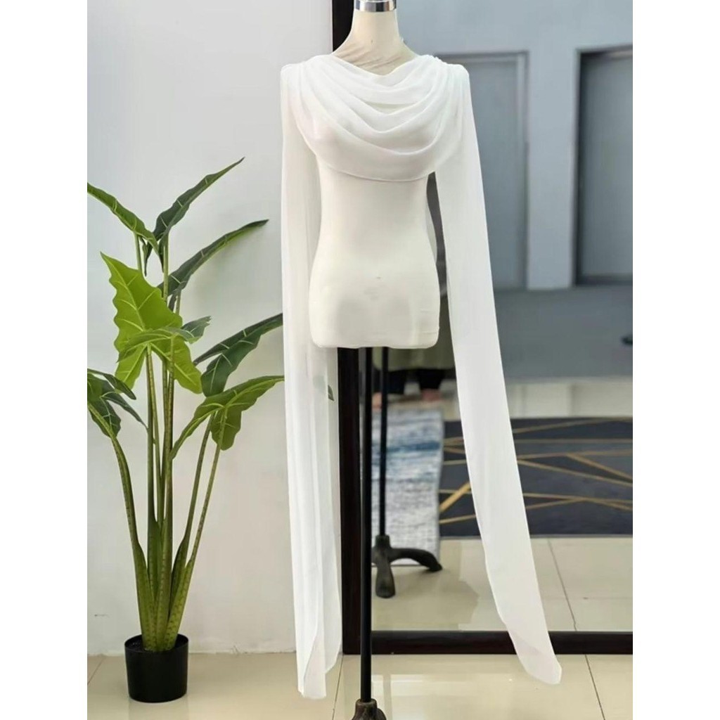 Jual Selendang Kebaya INSTANT DRAPE CAPE HIJAB NIKAH BY IZAH OFFICIAL ...