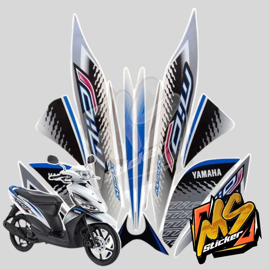 Jual STICKER STIKER POLET LIS STRIPING MOTOR FULL BODY YAMAHA MIO J ...