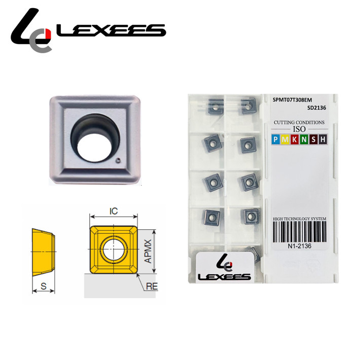 Jual Insert Milling SPMT 07T308 AFTN LEXEES Pahat SPMT 07 T3 08 ...