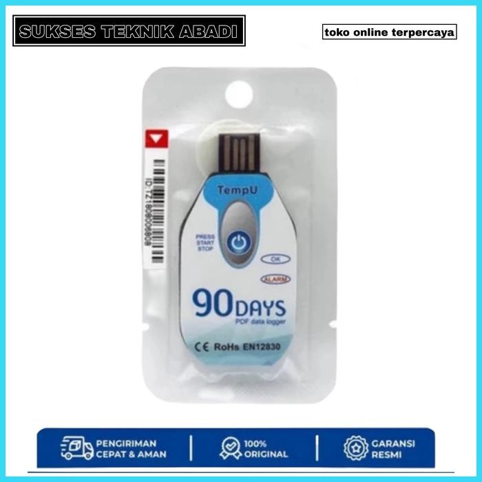 Jual TempU 90 Days Temperature Data Logger Disposable Recorder Records ...