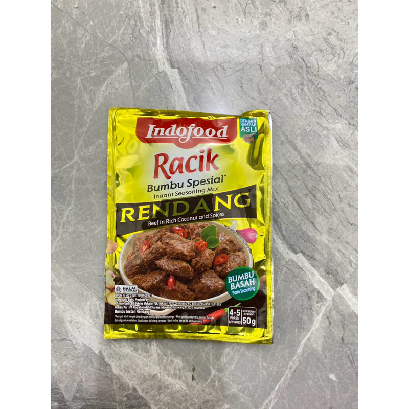 Jual INDOFOOD RACIK RENDANG 45/50 gr | Shopee Indonesia