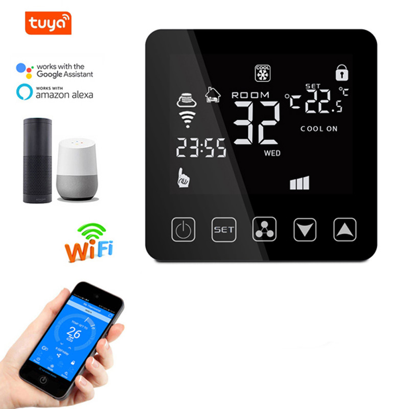 Jual WiFi Smart Thermostat for Central Air Conditioner Fan Coil Units ...