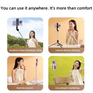 Tripod Tongsis Selfie Vlog R1S L 3 In 1 LED 1.7M Remote Bluetooth Andro Ios Portable