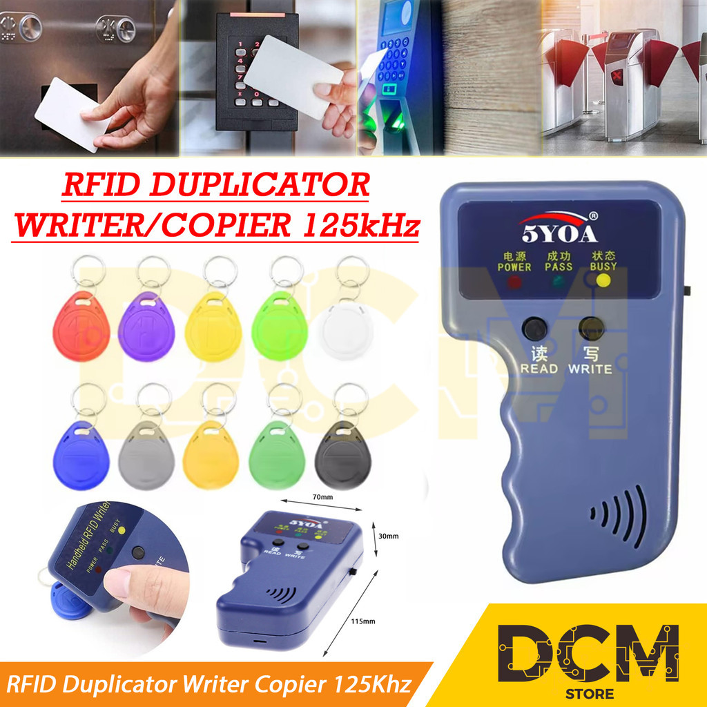 Jual RFID Duplicator Alat Writer Copier RFID 125Khz EM4100 / HID / AWID ...