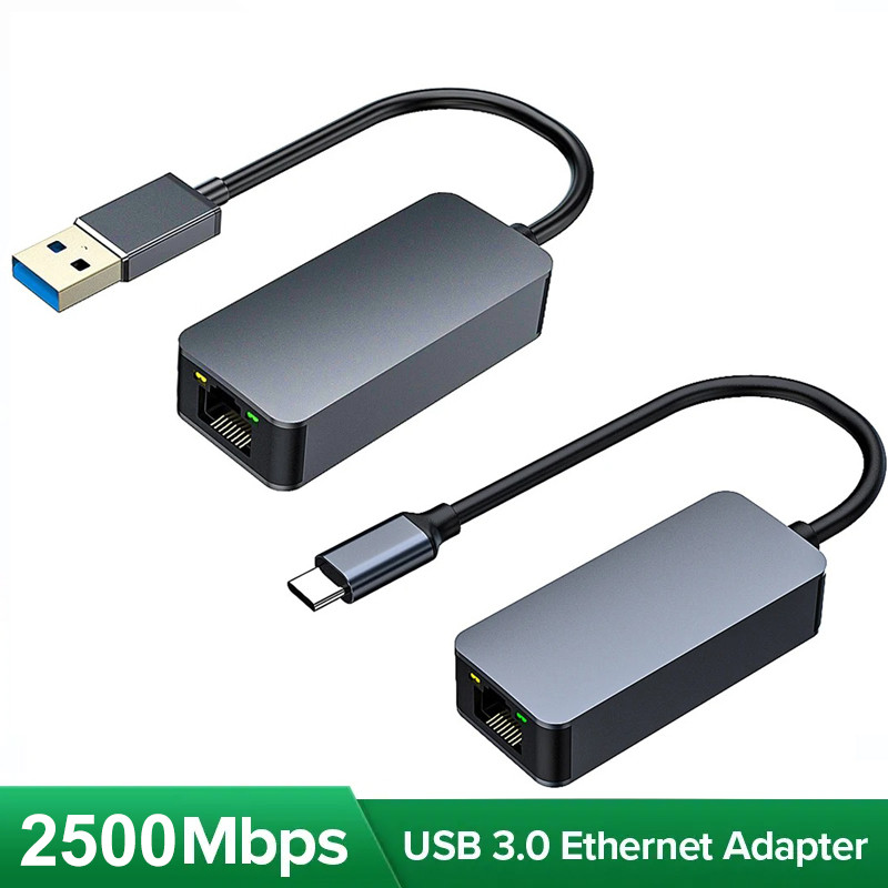 Jual 2500Mbps RJ45 Network Card USB3.0 Type C Ethernet Adapter for ...