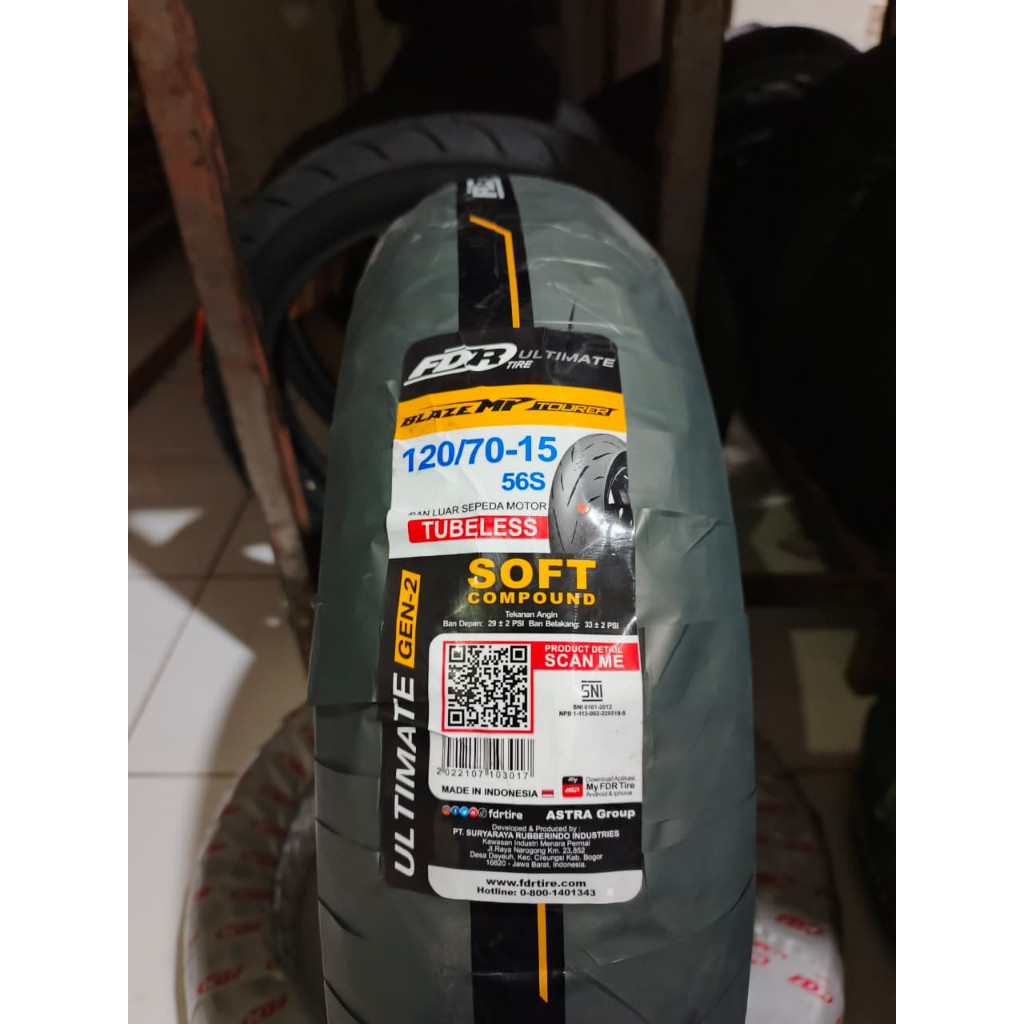 Jual Paket Ban Motor Tubeless FDR Ultimate Blaze Generasi 2 (Gen-2 ...