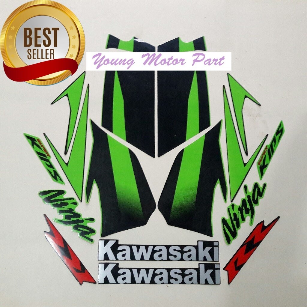 Jual Striping stiker list motor Kawasaki Ninja RR list body standar ...