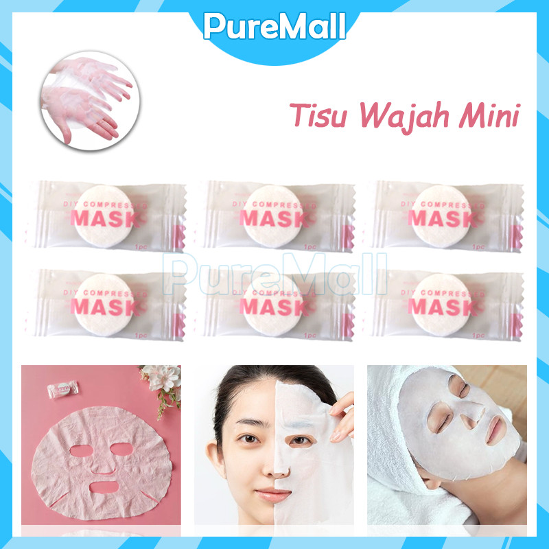 Jual 24PCS Compressed Mask / Compressed Mask Paper Masker Tablet ...