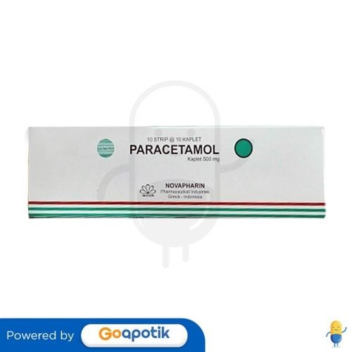 Jual Paracetamol Novapharin 500 Mg Box 100 Kaplet | Shopee Indonesia