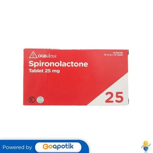 Jual Spironolactone Ogb Dexa Medica 25 Mg Box 100 Tablet / Diuretik ...