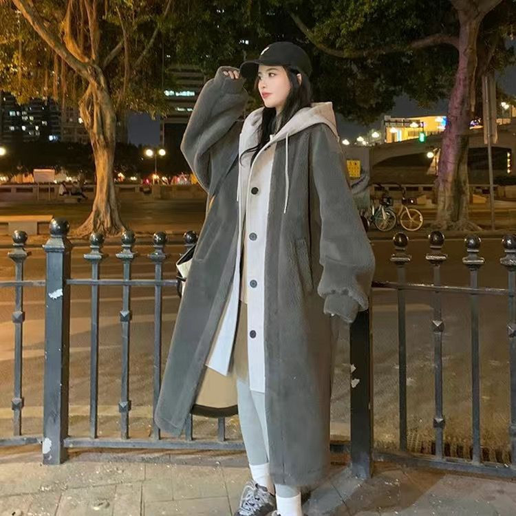 Jual SEOUL WOOL COTTON BLEND LONG COAT JACKET WOMAN WINTER AUTUMN KOREAN STYLE Shopee Indonesia