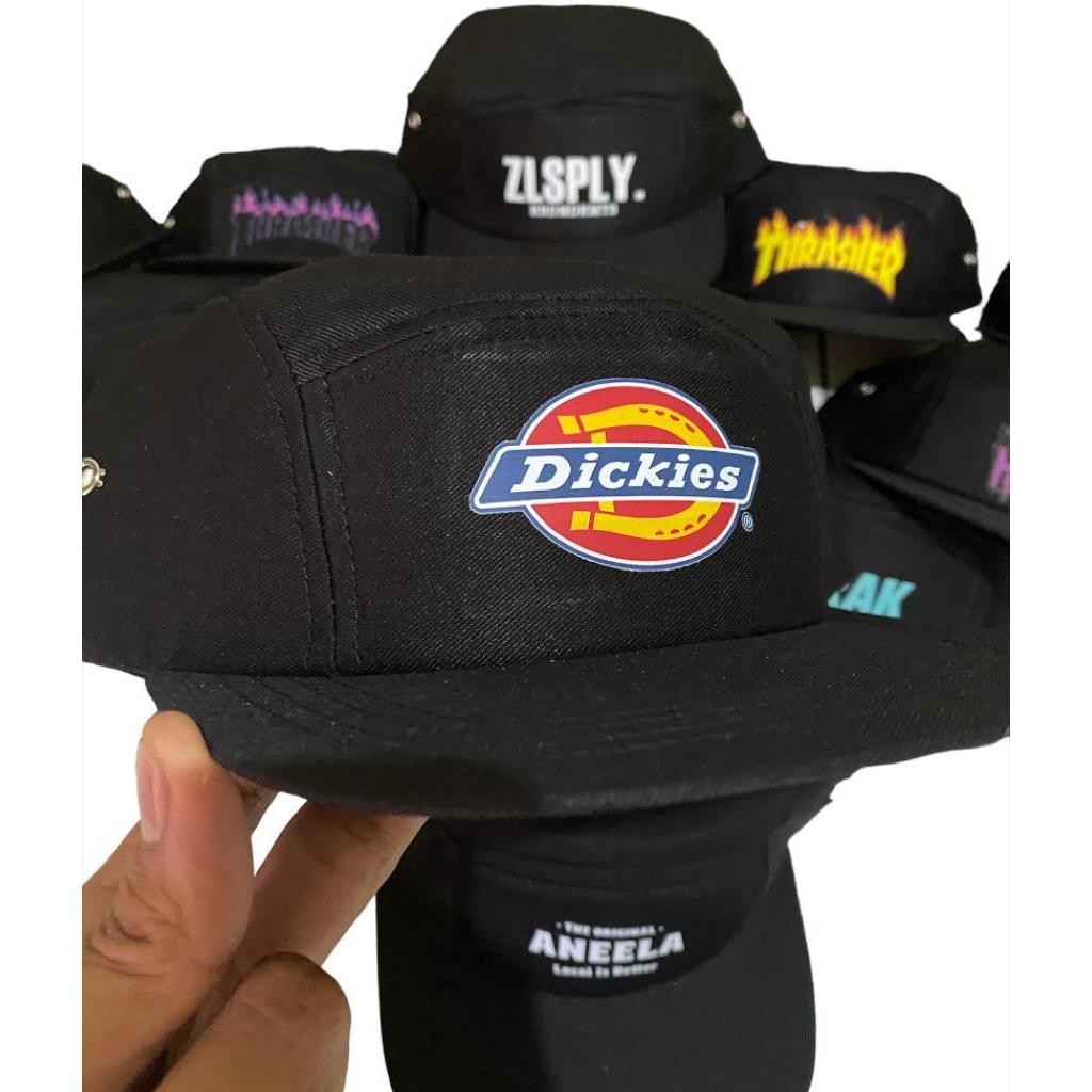 Topi 5 panel thrasher five panel premium snapback caps distro original topi lima panel pria
