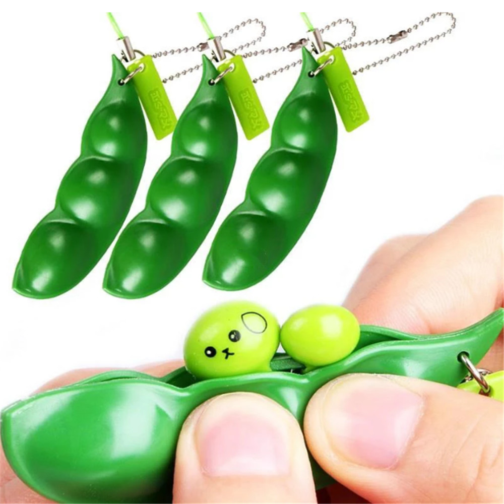 Jual Poppet Edamame Fidget Toys Antistress Popper Squeeze Toy Infinite ...