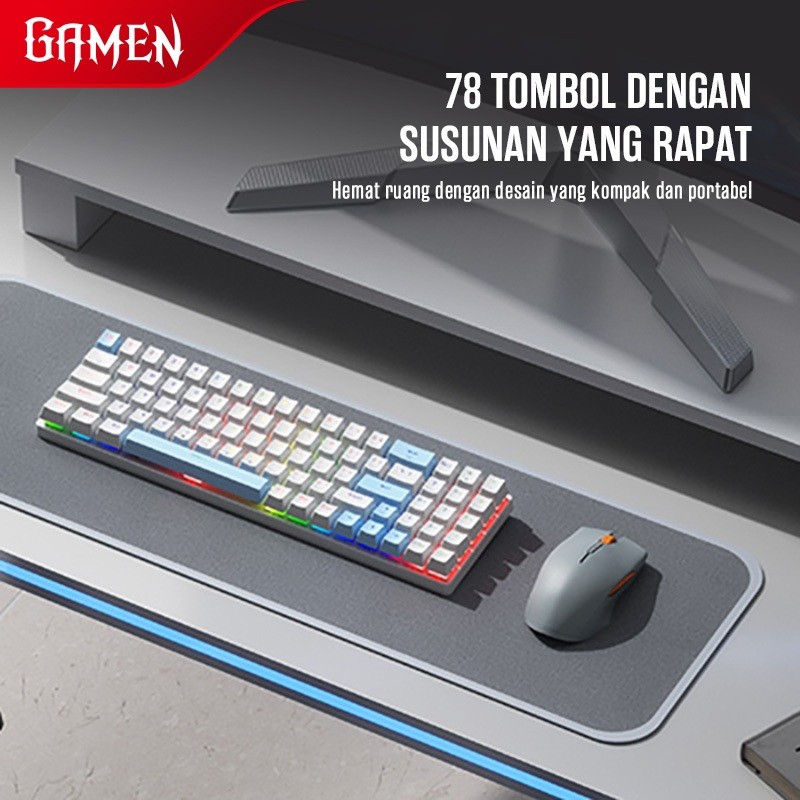 Jual [ FAST SELLING ] GAMEN RGB Backlit Mechanical Keyboard Titan Elite ...