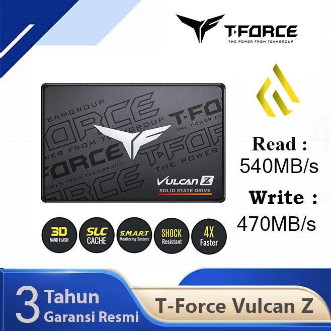 未開封新品 TEAM T-FORCE VULCAN Z 512GB SSD Amazon | TEAMGROUP T-Force Vulcan Z 512GB SLC キャッシュ 3D NAND