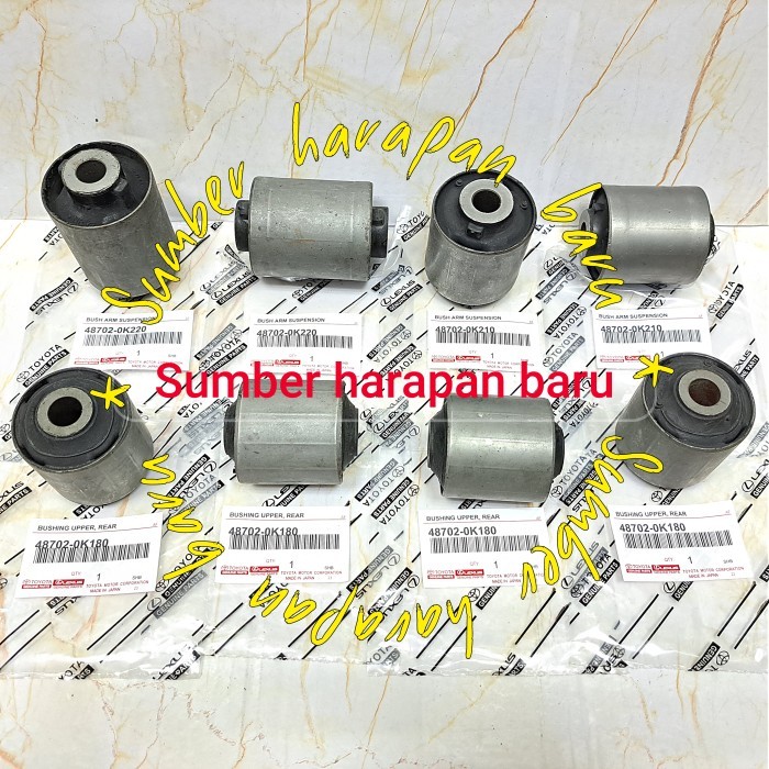 Jual Bushing Arm Set Belakang Atas Bawah Innova Fortuner Hilux Original ...