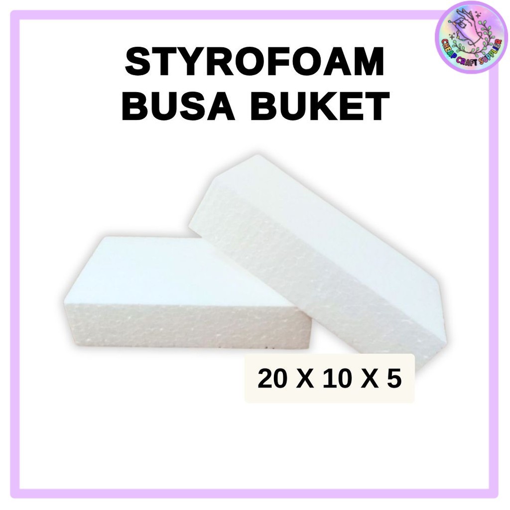 Jual Busa Buket Bunga Putih / Floral Foam Styrofoam | Shopee Indonesia
