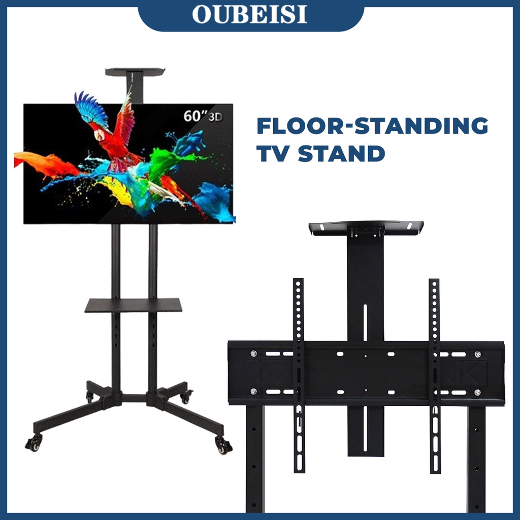 Jual OUBEISI Bracket Standing LED TV Roda Portable 32-85 inch | Shopee ...