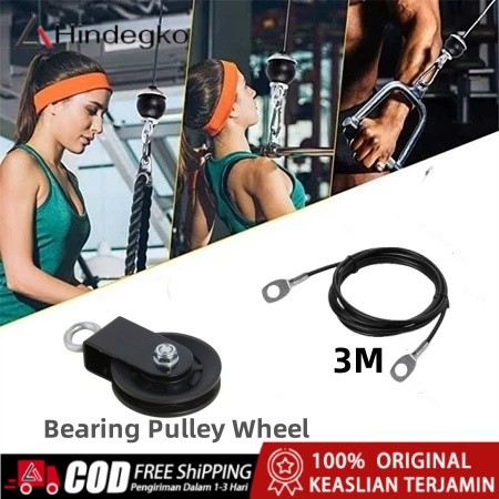 Jual 3M Kabel Sling Gym Pulley Cable Set/Bearing Pulley Wheel /Tali ...