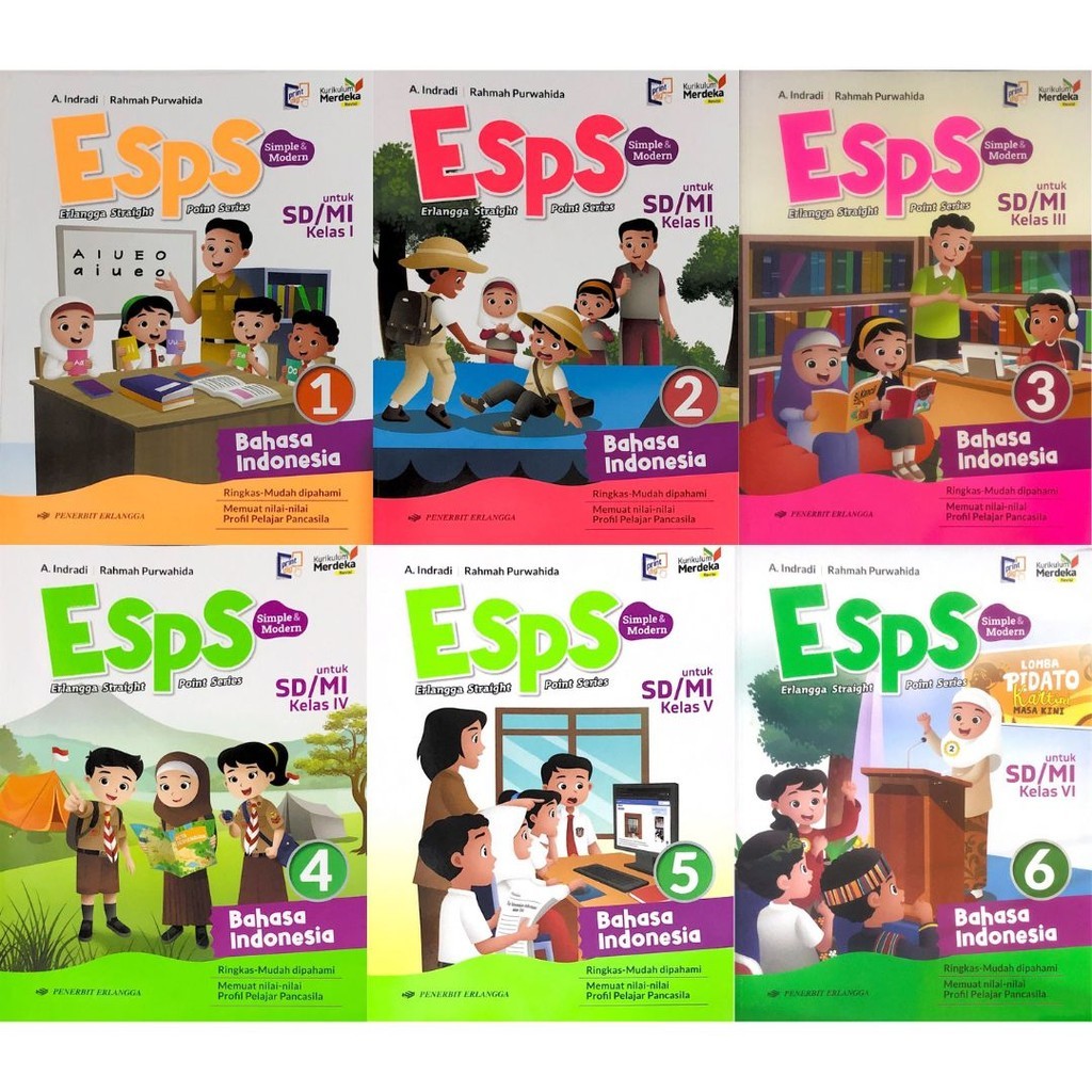Jual Sumber Buku - Esps Bahasa Indonesia REVISI Kelas 1 2 3 4 5 6 SD/MI ...