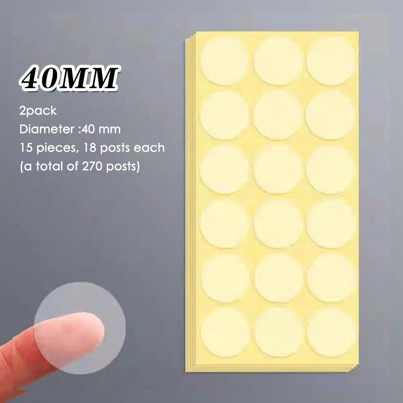 Jual Bloom 2Pack Stiker Bening Bulat / Stiker Segel Pvc / Transparent ...
