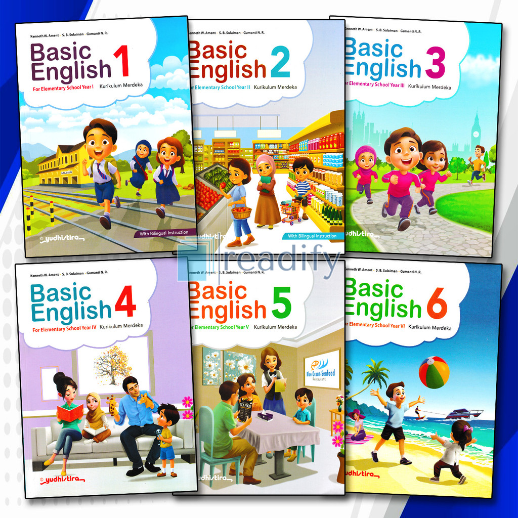 Jual Basic English Kelas 1 2 3 4 5 6 SD/MI Yudhistira Kurikulum Merdeka ...