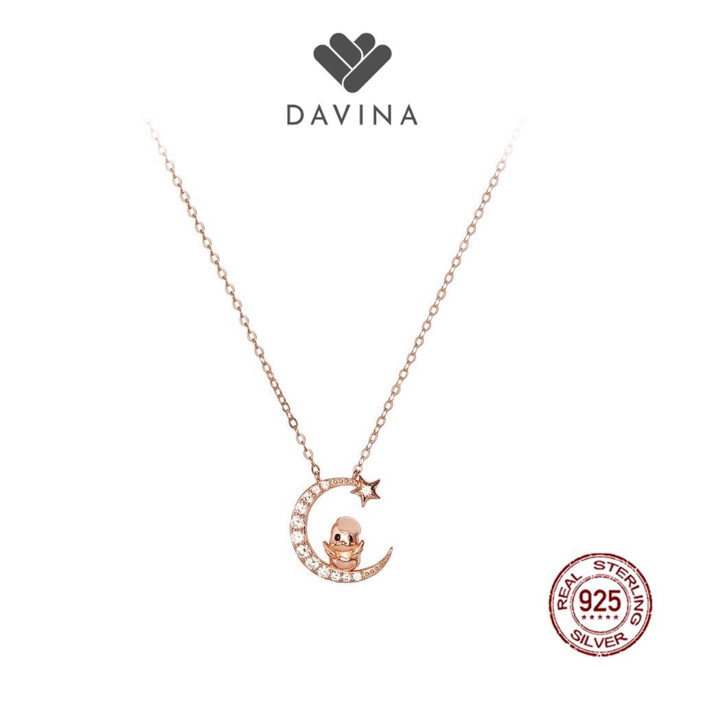 Jual DAVINA Ladies Chinese Zodiac Necklace Rose Gold Color Sterling ...