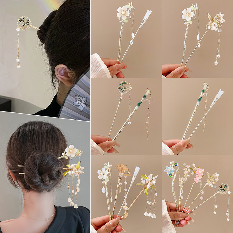 Jual Tusuk Konde Rambut Fashion Vintage Wanita Tusuk Rambut Rumbai ...