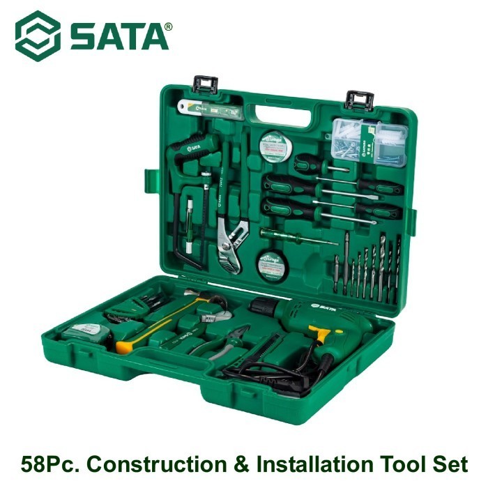 Jual SATA Tool Kit Set Sata 05156 - 58 Pcs Construction & Installation ...