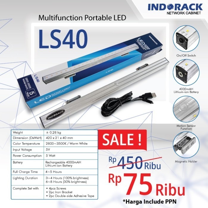 Jual LS40 INDORACK ACCESORRIES RACK 19 LAMP SERIES 400MM | Shopee Indonesia