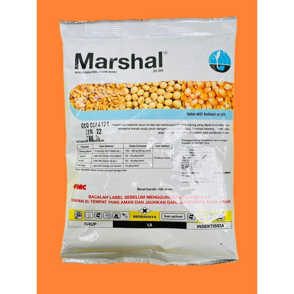 Jual Insektisida MARSHAL 25DS isi 100gr dari FMC MK | Shopee Indonesia